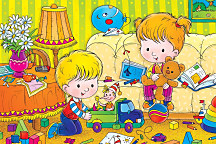 Obraz pre najmenších Hračky 